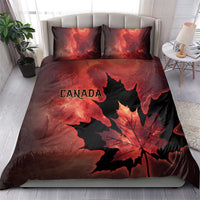 Canada Maple Leaf Bedding Set Red Galaxy Style - Wonder Print Shop
