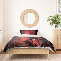 Canada Maple Leaf Bedding Set Red Galaxy Style - Wonder Print Shop