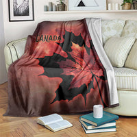 Canada Maple Leaf Blanket Red Galaxy Style - Wonder Print Shop
