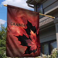 Canada Maple Leaf Garden Flag Red Galaxy Style - Wonder Print Shop