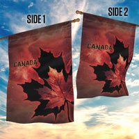 Canada Maple Leaf Garden Flag Red Galaxy Style - Wonder Print Shop
