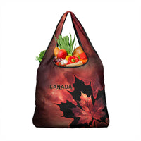Canada Maple Leaf Grocery Bag Red Galaxy Style - Wonder Print Shop