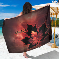 Canada Maple Leaf Sarong Red Galaxy Style - Wonder Print Shop