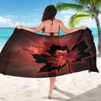 Canada Maple Leaf Sarong Red Galaxy Style - Wonder Print Shop