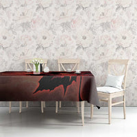 Canada Maple Leaf Tablecloth Red Galaxy Style - Wonder Print Shop