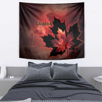 Canada Maple Leaf Tapestry Red Galaxy Style - Wonder Print Shop