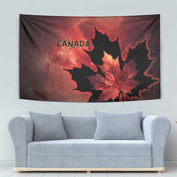 Canada Maple Leaf Tapestry Red Galaxy Style - Wonder Print Shop