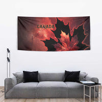 Canada Maple Leaf Tapestry Red Galaxy Style - Wonder Print Shop