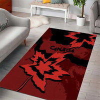 Canada Maple Leaf Area Rug Unique Style Red Version - Wonder Print Shop