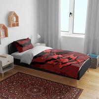 Canada Maple Leaf Bedding Set Unique Style Red Version - Wonder Print Shop