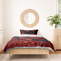 Canada Maple Leaf Bedding Set Unique Style Red Version - Wonder Print Shop