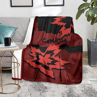 Canada Maple Leaf Blanket Unique Style Red Version - Wonder Print Shop