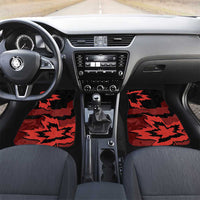 Canada Maple Leaf Car Mats Unique Style Red Version - Wonder Print Shop