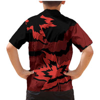 Canada Maple Leaf Family Matching Mermaid Dress and Hawaiian Shirt Unique Style Red Version - Wonder Print Shop