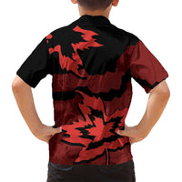 Canada Maple Leaf Family Matching Tank Maxi Dress and Hawaiian Shirt Unique Style Red Version - Wonder Print Shop