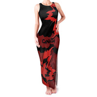 Canada Maple Leaf Family Matching Tank Maxi Dress and Hawaiian Shirt Unique Style Red Version - Wonder Print Shop