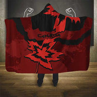 Canada Maple Leaf Hooded Blanket Unique Style Red Version - Wonder Print Shop