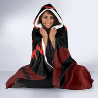 Canada Maple Leaf Hooded Blanket Unique Style Red Version - Wonder Print Shop