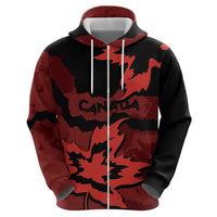 Canada Maple Leaf Hoodie Unique Style Red Version - Wonder Print Shop