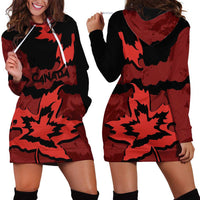 Canada Maple Leaf Hoodie Dress Unique Style Red Version - Wonder Print Shop