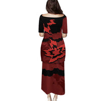 Canada Maple Leaf Puletasi Unique Style Red Version - Wonder Print Shop