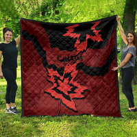 Canada Maple Leaf Quilt Unique Style Red Version - Wonder Print Shop