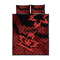 Canada Maple Leaf Quilt Bed Set Unique Style Red Version - Wonder Print Shop
