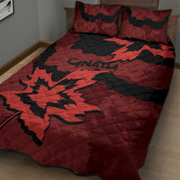 Canada Maple Leaf Quilt Bed Set Unique Style Red Version - Wonder Print Shop