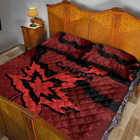 Canada Maple Leaf Quilt Bed Set Unique Style Red Version - Wonder Print Shop