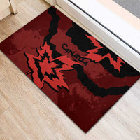 Canada Maple Leaf Rubber Doormat Unique Style Red Version - Wonder Print Shop