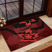 Canada Maple Leaf Rubber Doormat Unique Style Red Version - Wonder Print Shop