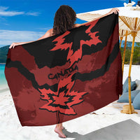Canada Maple Leaf Sarong Unique Style Red Version - Wonder Print Shop