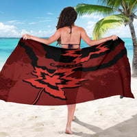 Canada Maple Leaf Sarong Unique Style Red Version - Wonder Print Shop