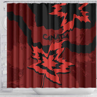 Canada Maple Leaf Shower Curtain Unique Style Red Version - Wonder Print Shop