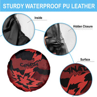 Canada Maple Leaf Spare Tire Cover Unique Style Red Version - Wonder Print Shop