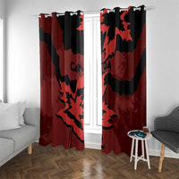 Canada Maple Leaf Window Curtain Unique Style Red Version - Wonder Print Shop