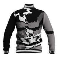 Canada Maple Leaf Baseball Jacket Unique Style Black Version - Wonder Print Shop