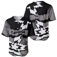 Canada Maple Leaf Baseball Jersey Unique Style Black Version - Wonder Print Shop