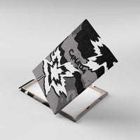 Canada Maple Leaf Canvas Wall Art Unique Style Black Version - Wonder Print Shop