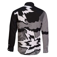 Canada Maple Leaf Family Matching Puletasi and Hawaiian Shirt Unique Style Black Version - Wonder Print Shop