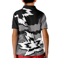 Canada Maple Leaf Kid Polo Shirt Unique Style Black Version - Wonder Print Shop