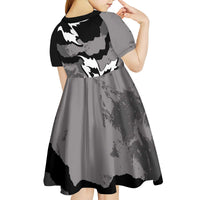 Canada Maple Leaf Kid Short Sleeve Dress Unique Style Black Version - Wonder Print Shop