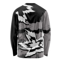 Canada Maple Leaf Long Sleeve Shirt Unique Style Black Version - Wonder Print Shop
