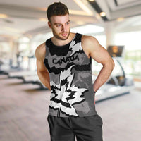 Canada Maple Leaf Men Tank Top Unique Style Black Version - Wonder Print Shop