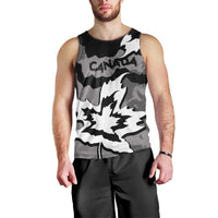 Canada Maple Leaf Men Tank Top Unique Style Black Version - Wonder Print Shop