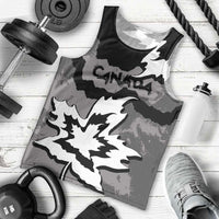 Canada Maple Leaf Men Tank Top Unique Style Black Version - Wonder Print Shop