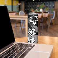 Canada Maple Leaf Skinny Tumbler Unique Style Black Version - Wonder Print Shop