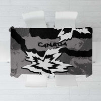 Canada Maple Leaf Tablecloth Unique Style Black Version - Wonder Print Shop