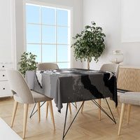Canada Maple Leaf Tablecloth Unique Style Black Version - Wonder Print Shop