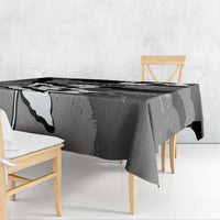 Canada Maple Leaf Tablecloth Unique Style Black Version - Wonder Print Shop